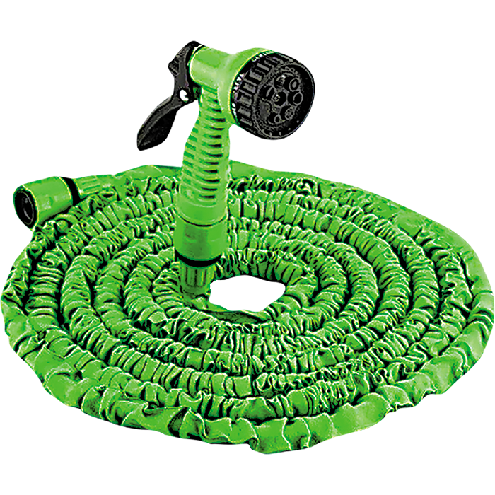 Zdjęcie przedstawiające Wąż ogrodowy rozciągliwy z pistoletem 10-30 m